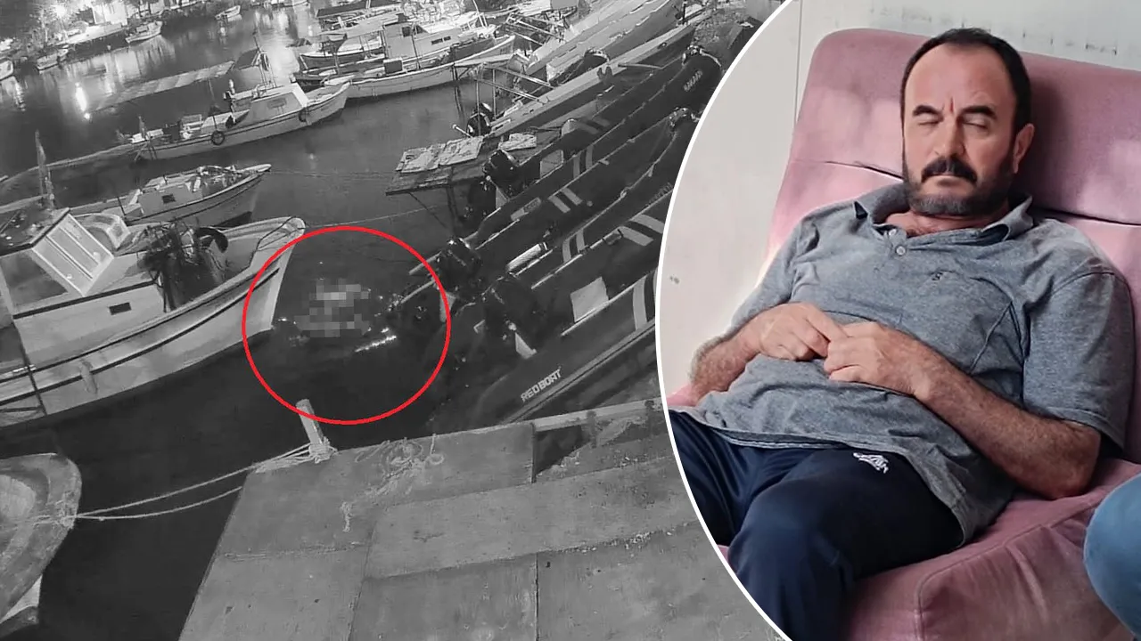 Denize düşüp boğuldu! Çırpınarak can verdiği anlar kameraya yansıdı