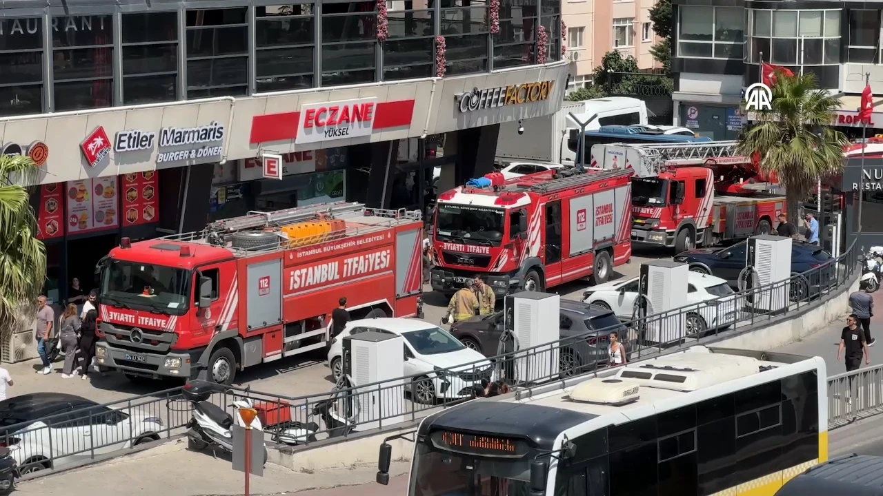 18 katlı binada yangın paniği