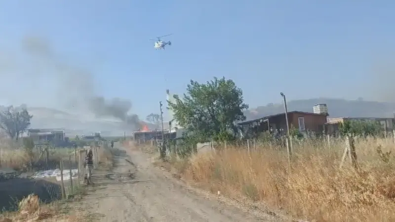 Silivri'de otluk alanda çıkan yangın söndürüldü