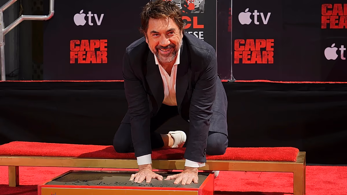 Javier Bardem'in el ve ayak izleri artık Hollywood Çin Tiyatrosu'nda