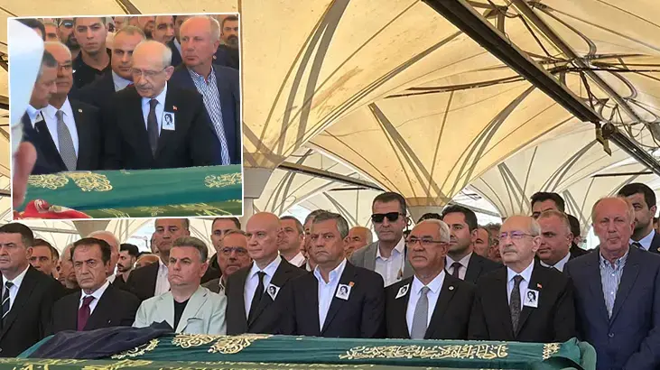 Olcay Baykal'ın cenazesinde dikkat çeken kare! Kılıçdaroğlu ile Özel tokalaştı