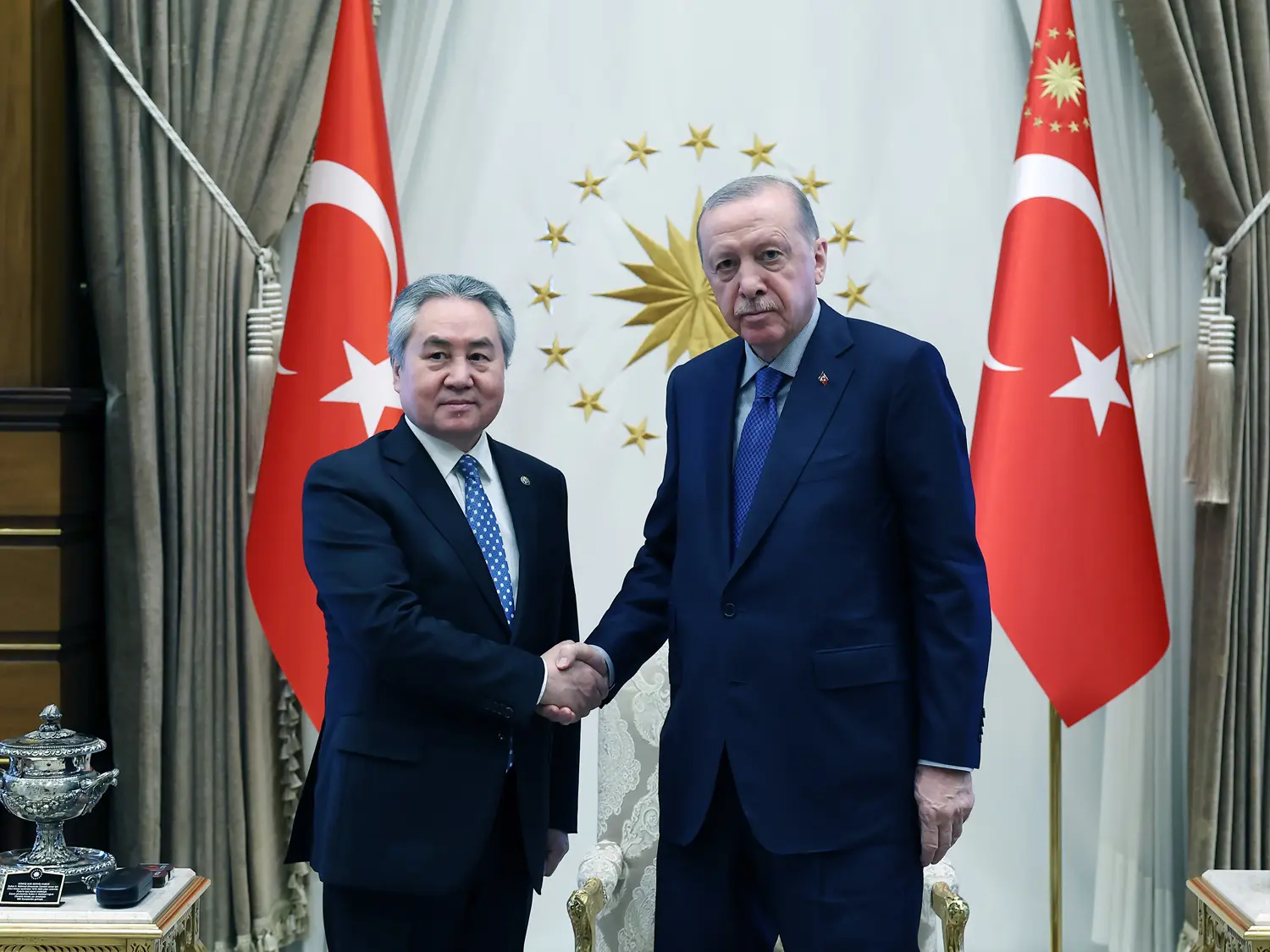 Cumhurbaşkanı Erdoğan, Kırgızistan Dışişleri Bakanı Kulubayev'i kabul etti