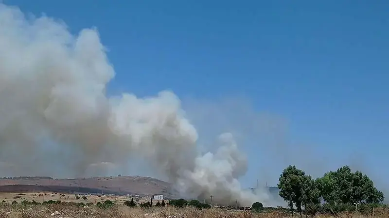 Ayvalık'ta çöplükte yangın