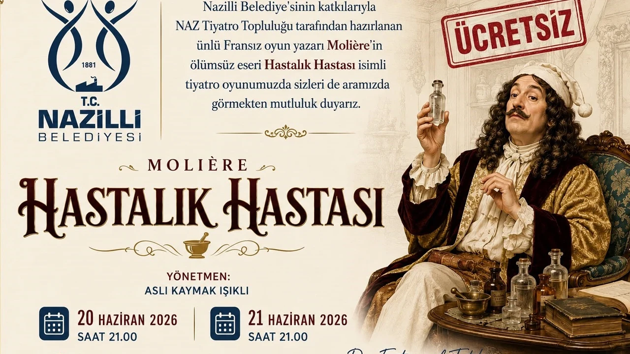 Nazilli Belediyesi’nden ücretsiz tiyatro etkinliği