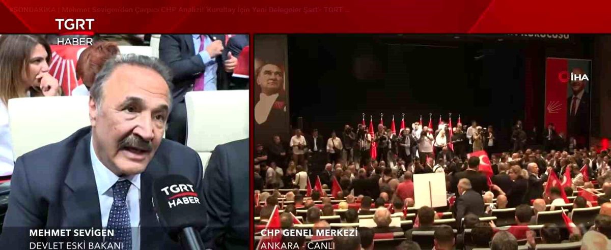 Mehmet Sevigen: "CHP'nin bir tane genel başkanı var. O da Genel Başkan Kemal Bey'dir"
