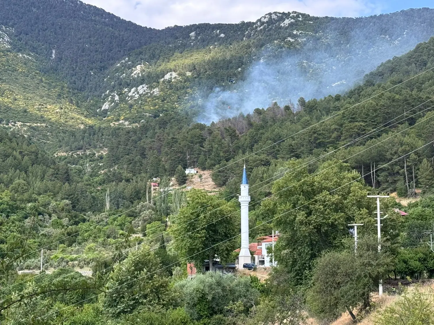Kaş'ta orman yangını! Ekipler havadan ve karadan müdahale ediyor