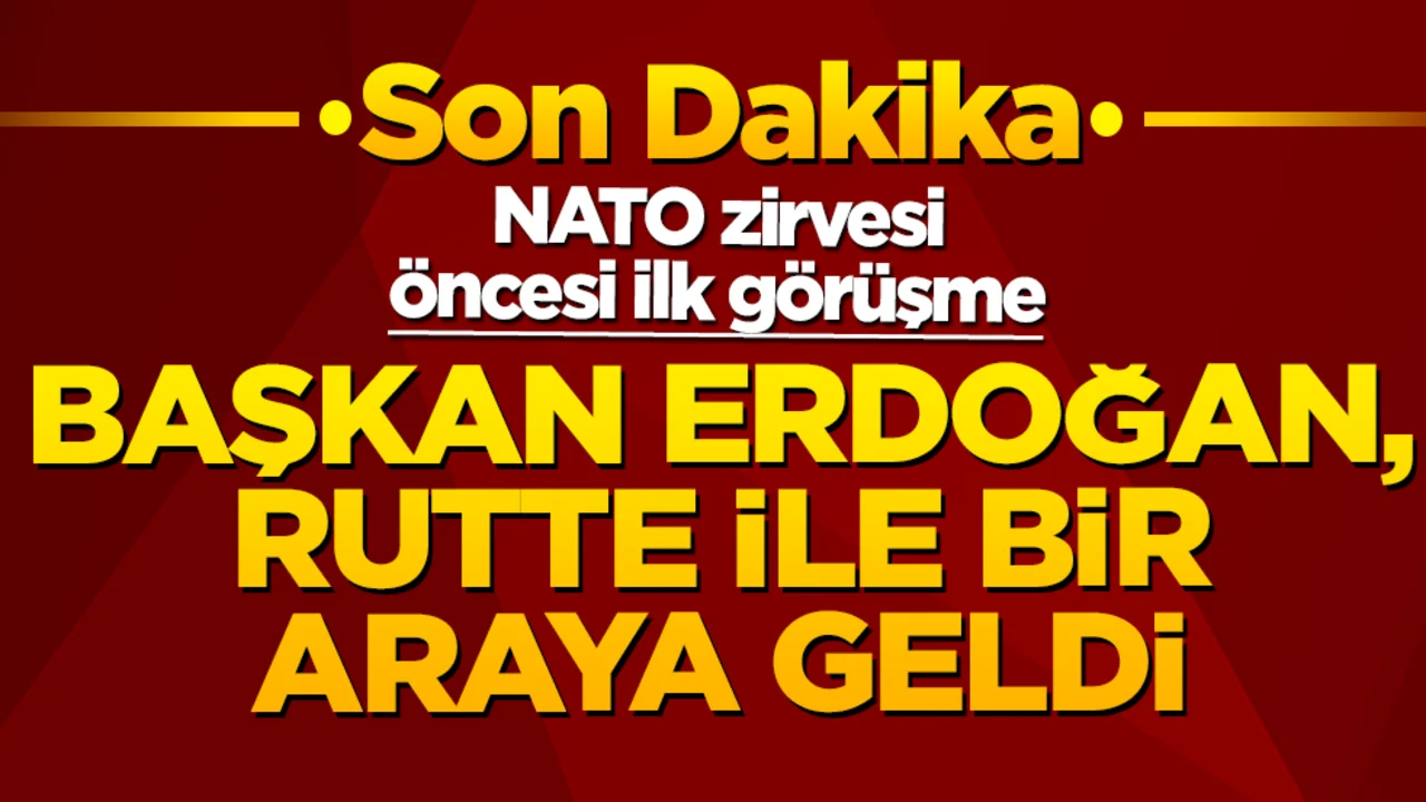 Başkan Erdoğan, Rutte ile bir araya geldi!