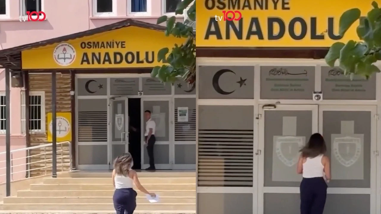 Sosyal medyanın konuştuğu görüntüler... YKS sınavında koşan öğrencinin üstüne kapıyı kapattı o görüntülere tepki yağdı