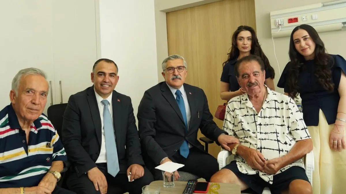 AK Partili Hüseyin Yayman'dan İbrahim Tatlıses'e geçmiş olsun ziyareti