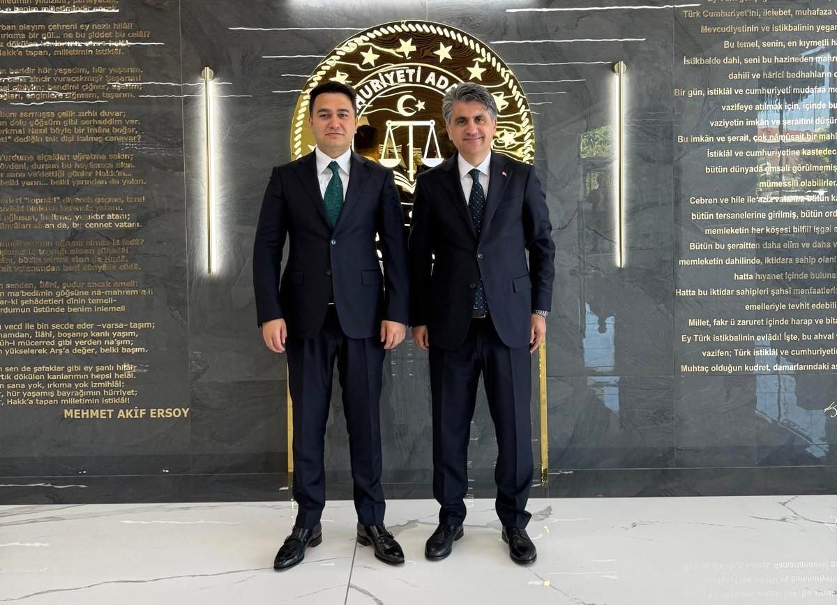 Valilerden Başsavcı Yasin Emre'ye hayırlı olsun ziyareti