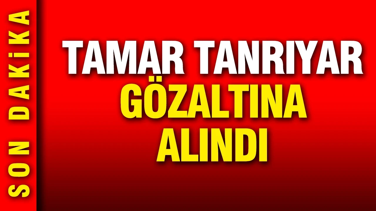 Tamar Tanrıyar gözaltına alındı