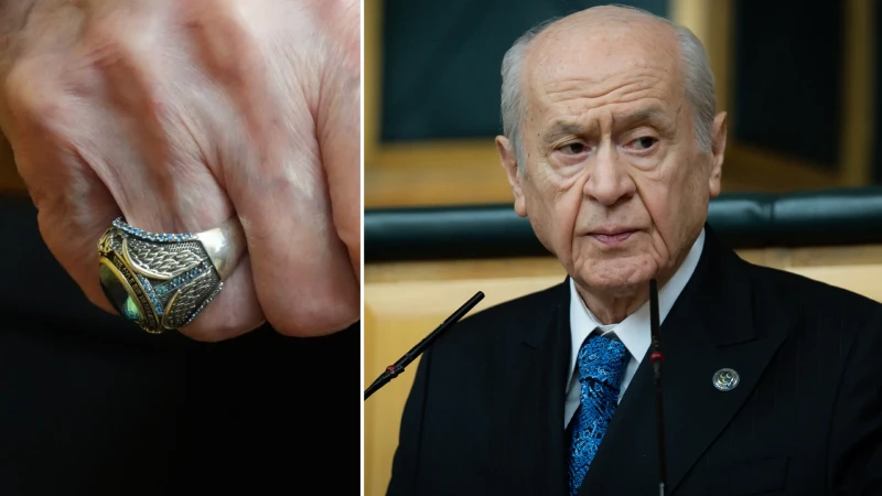 Bahçeli'nin taktığı yüzük ve rozet dikkat çekti: Sultan Alparslan'ın sözü referans alınarak yapıldı