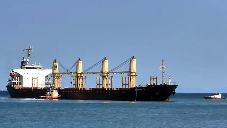Tekirdağ'da gemi karaya oturdu