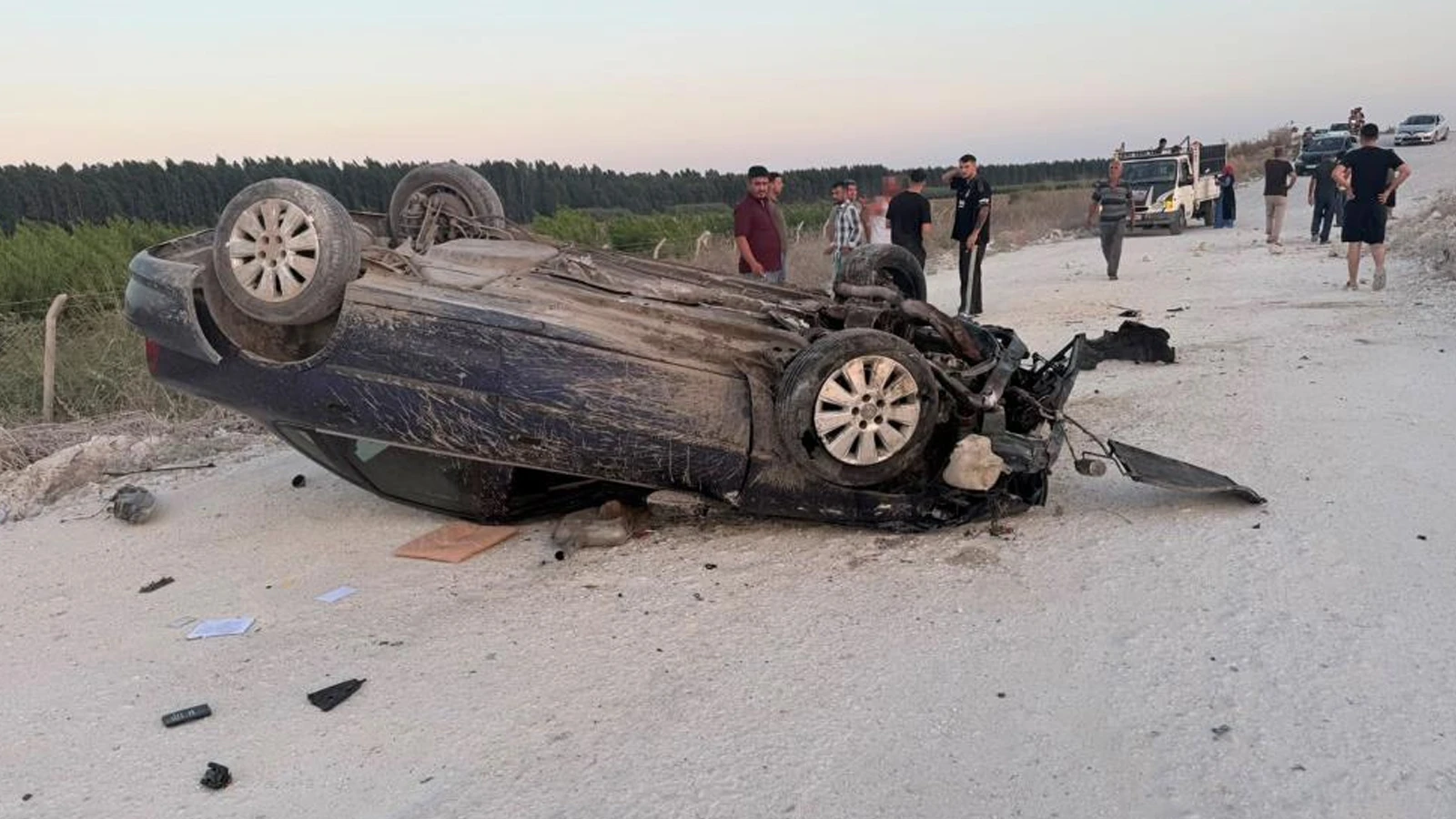 Mersin'de trafik kazası can aldı: 1 ölü 1 yaralı