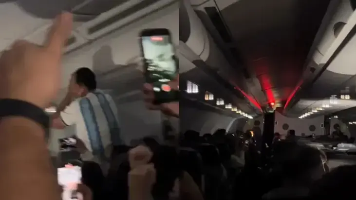 Arjantin taraftarları uçakta neye uğradığını şaşırdı! Pilotun tek cümlesi sonrası ortalık buz kesti: Önce güldüler sonra ağladılar