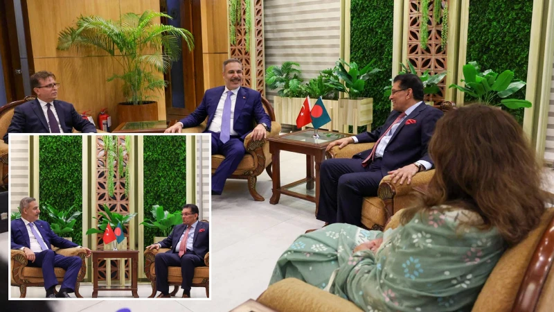 Bakan Fidan Bangladeşli mevkidaşı Rahman ile bir araya geldi