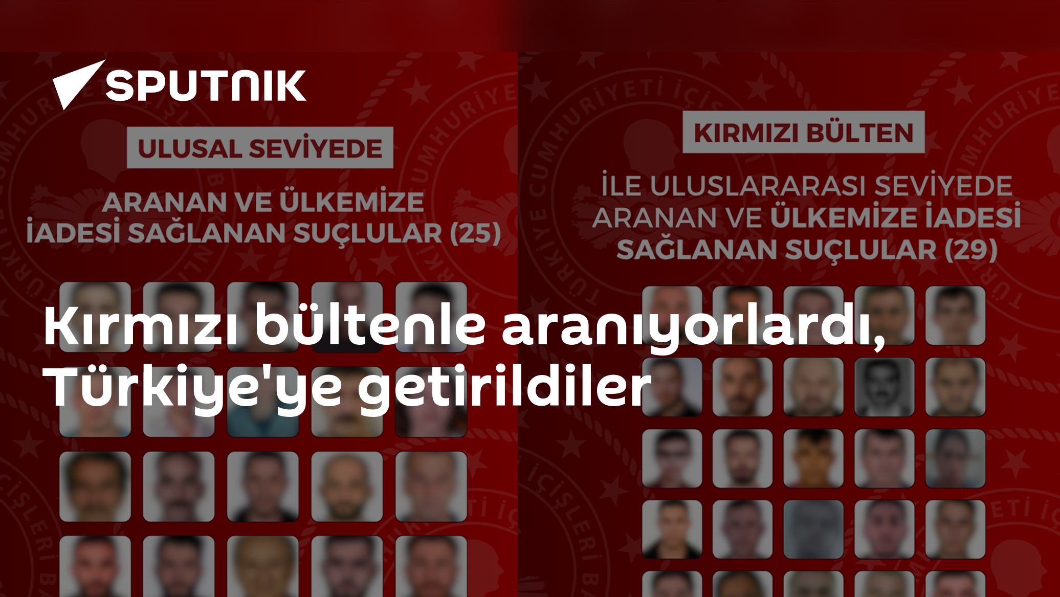 Kırmızı bültenle aranıyorlardı, Türkiye'ye getirildiler