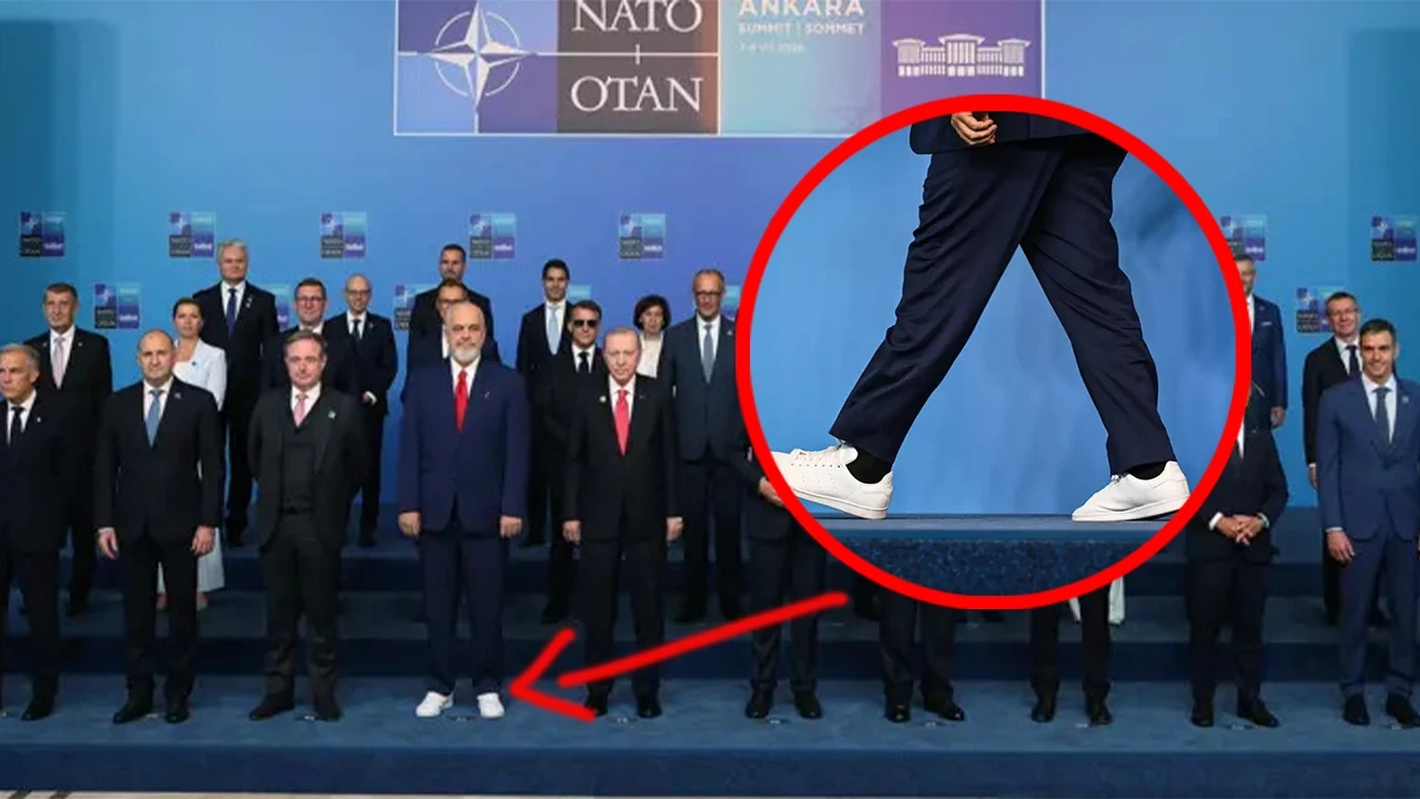 NATO Zirvesi'nde dikkat çeken tarz! Beyaz spor ayakkabıları dikkat çekti
