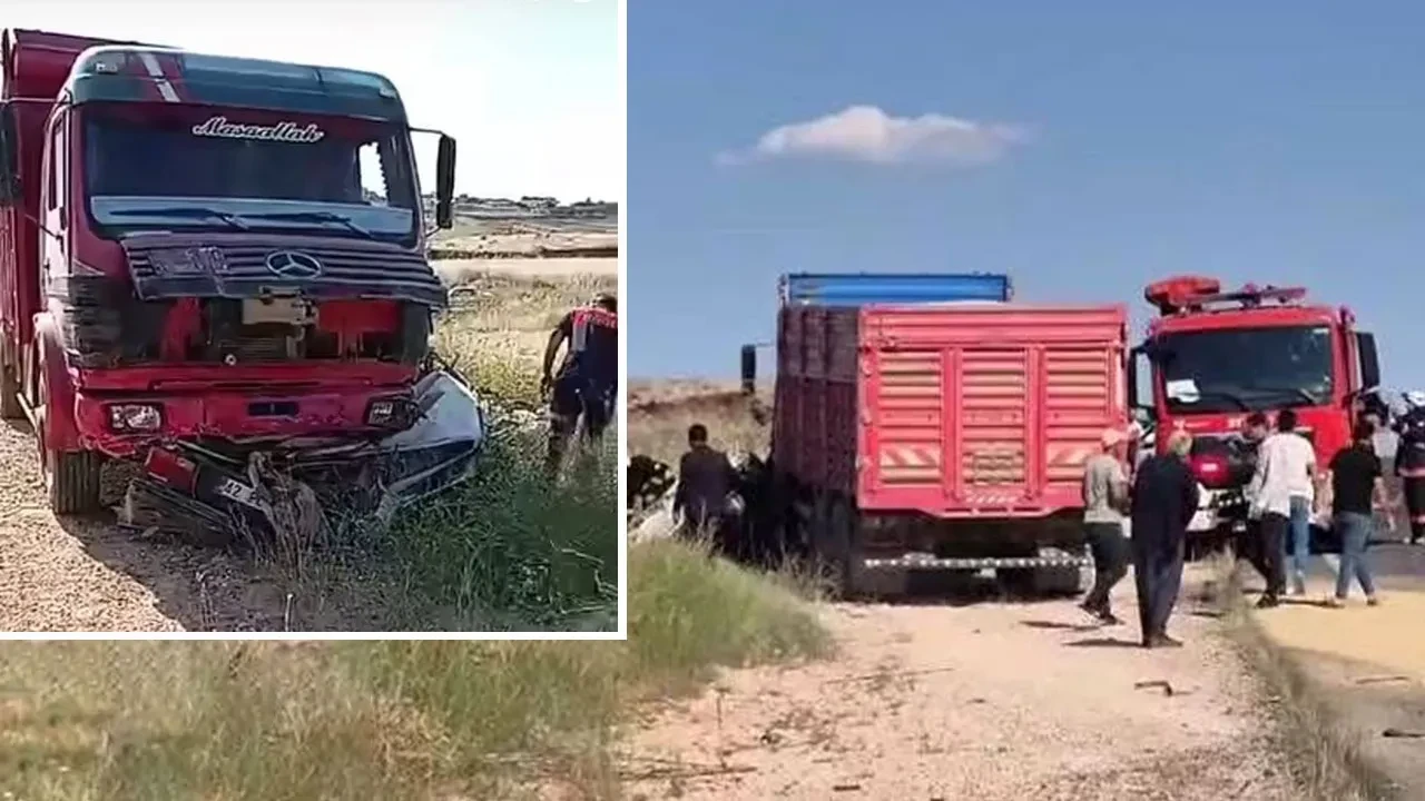 Otomobil kamyonun altında kağıt gibi ezildi: 3 kişi can verdi