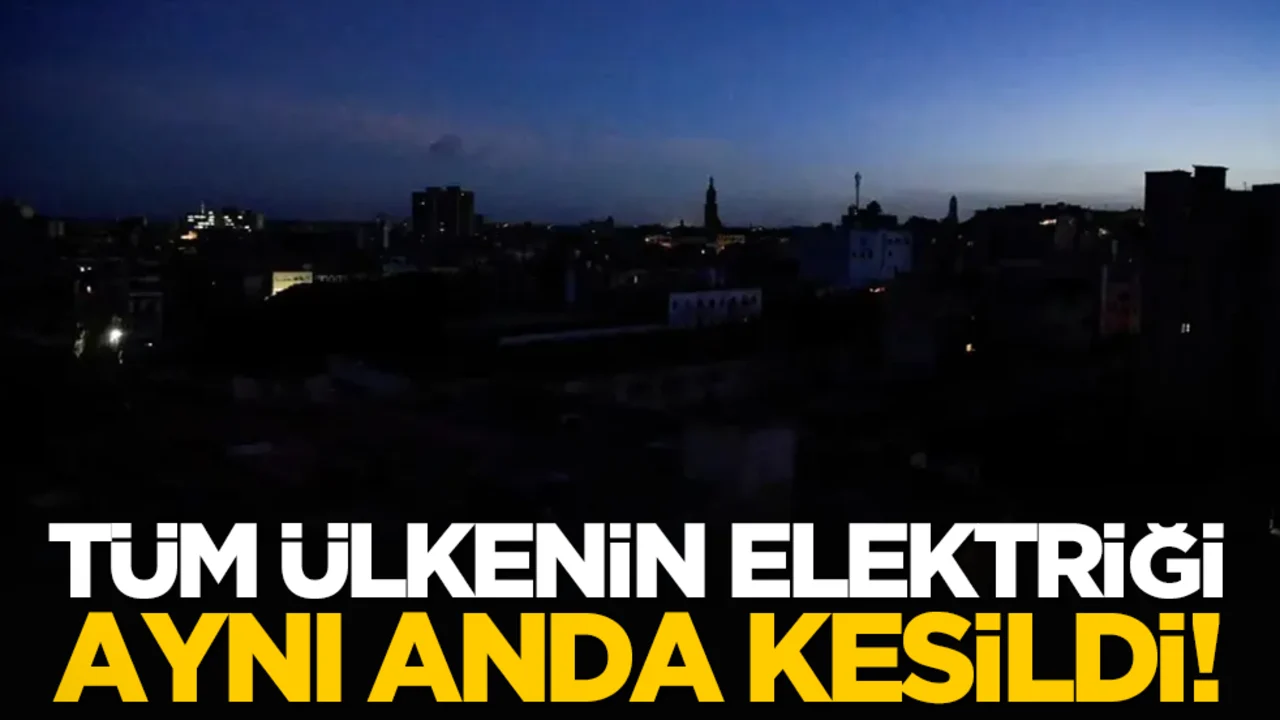 Tüm ülkenin elektriği aynı anda kesildi!
