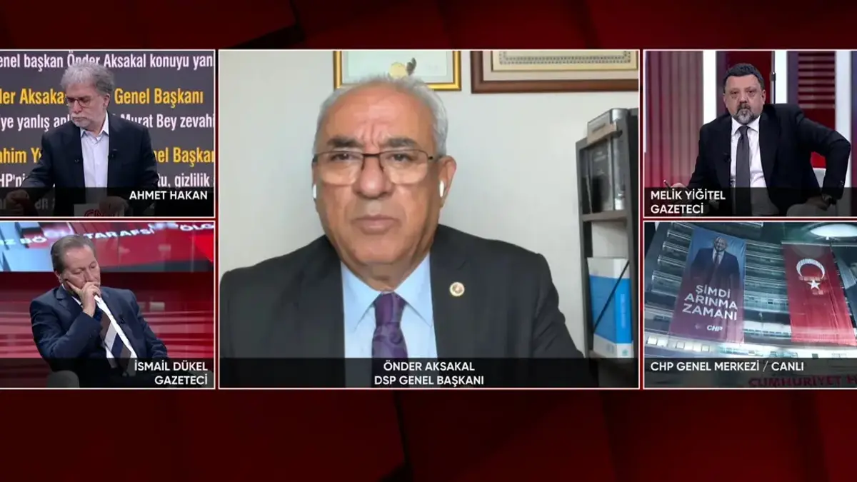 DSP Genel Başkanı Aksakal CNN TÜRK'te: Özel'in teklifini reddettik