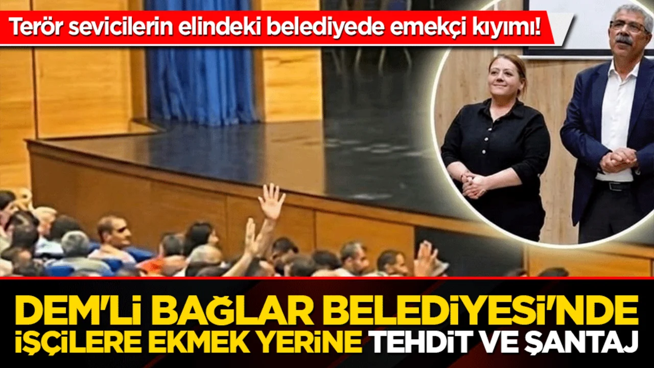 Terör sevicilerin elindeki belediyede emekçi kıyımı! DEM'li Bağlar Belediyesi'nde işçilere ekmek yerine tehdit ve şantaj!