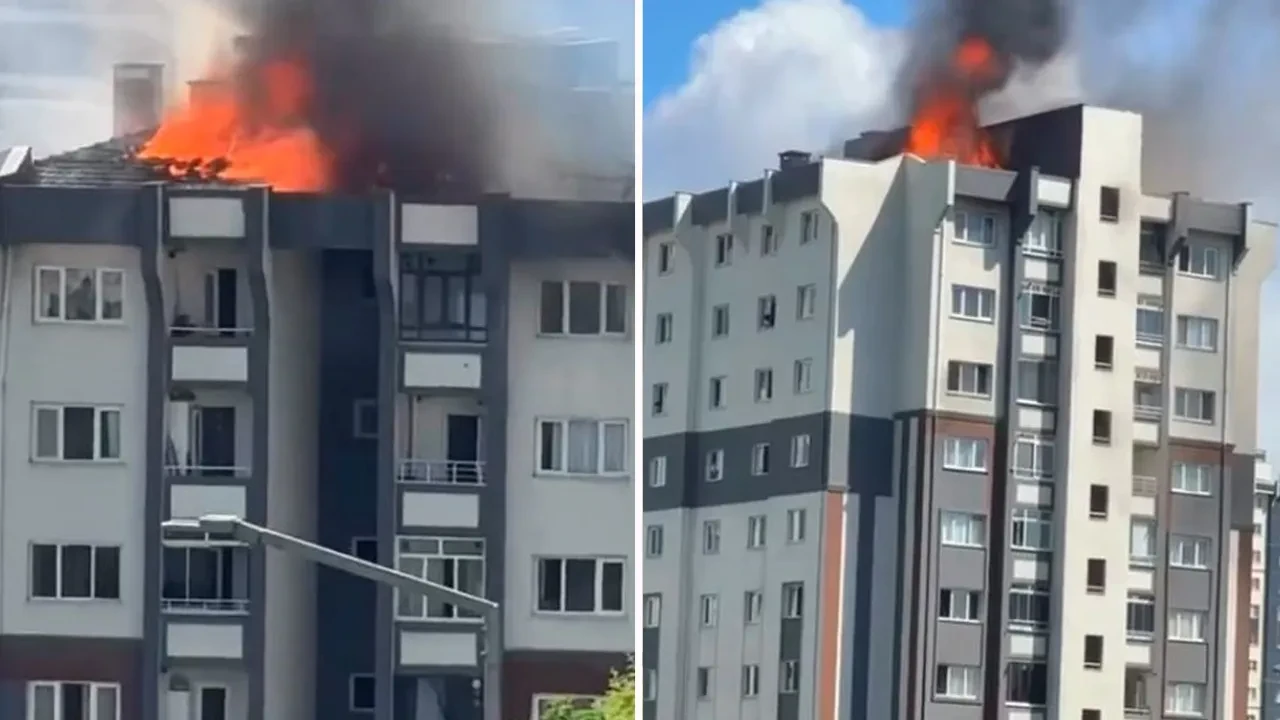 Küçükçekmece'de yangın! 11 katlı binada vatandaşlar mahsur kaldı, 10 kişi hastaneye kaldırıldı