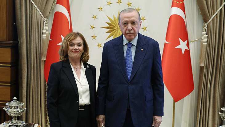 Cumhurbaşkanı Erdoğan, İspanya Anayasa Mahkemesi Başkanvekili Huertas'i kabul etti