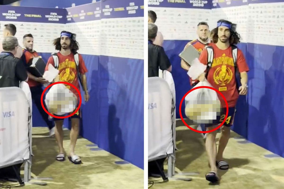 Cucurella'nın çöp poşetinin içinde taşıdığı şeyi görenler hayrete düştü