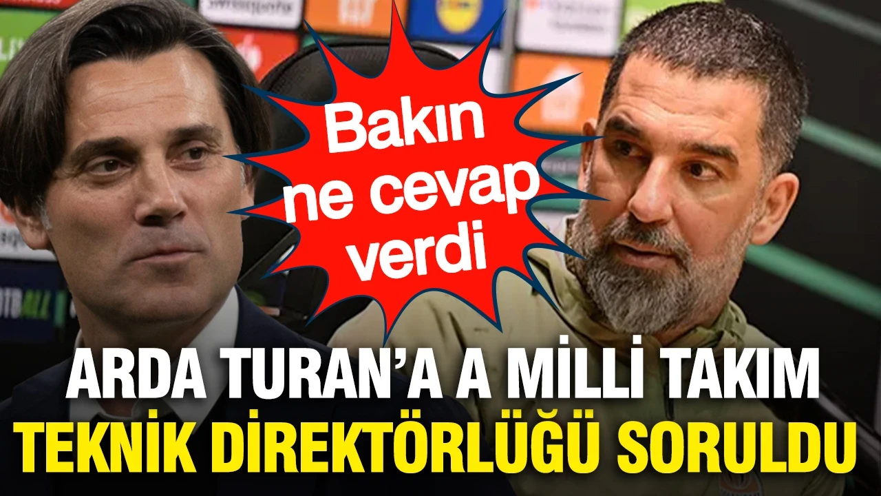 Arda Turan'a A Milli Takım teknik direktörlüğü soruldu: Bakın ne cevap verdi