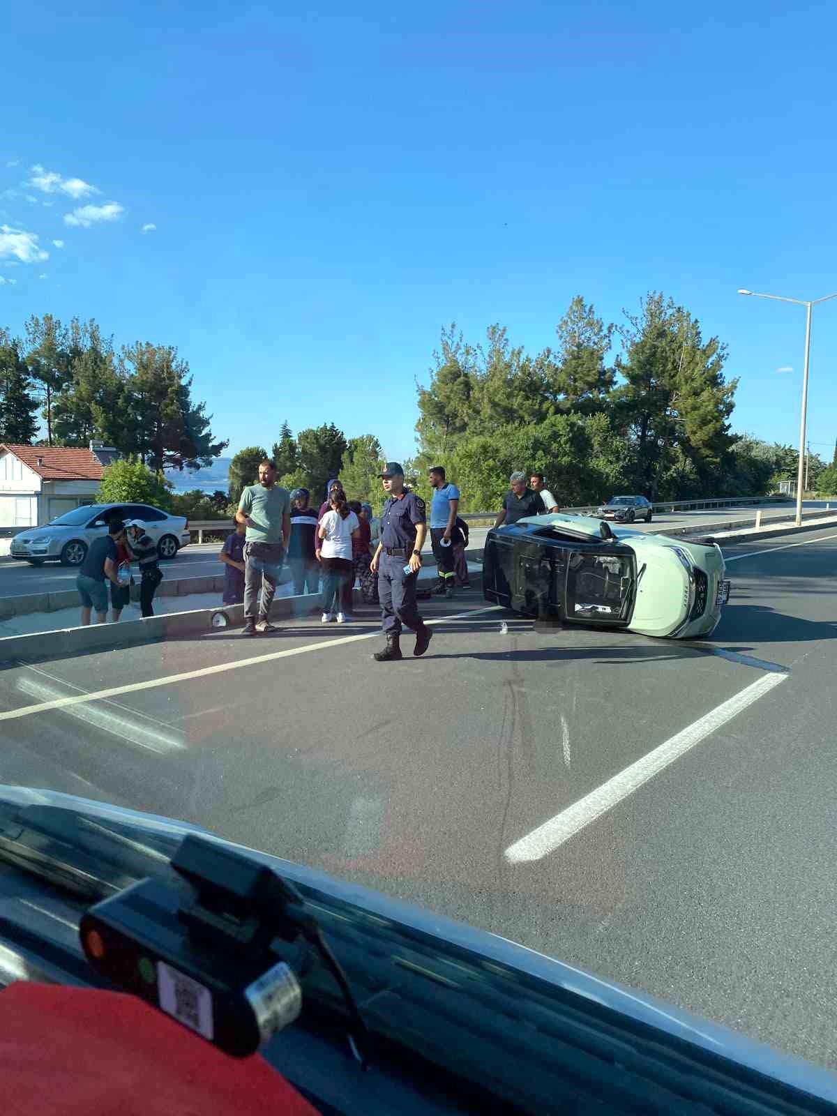 Burdur'da elektrikli araç devrildi: 1 yaralı