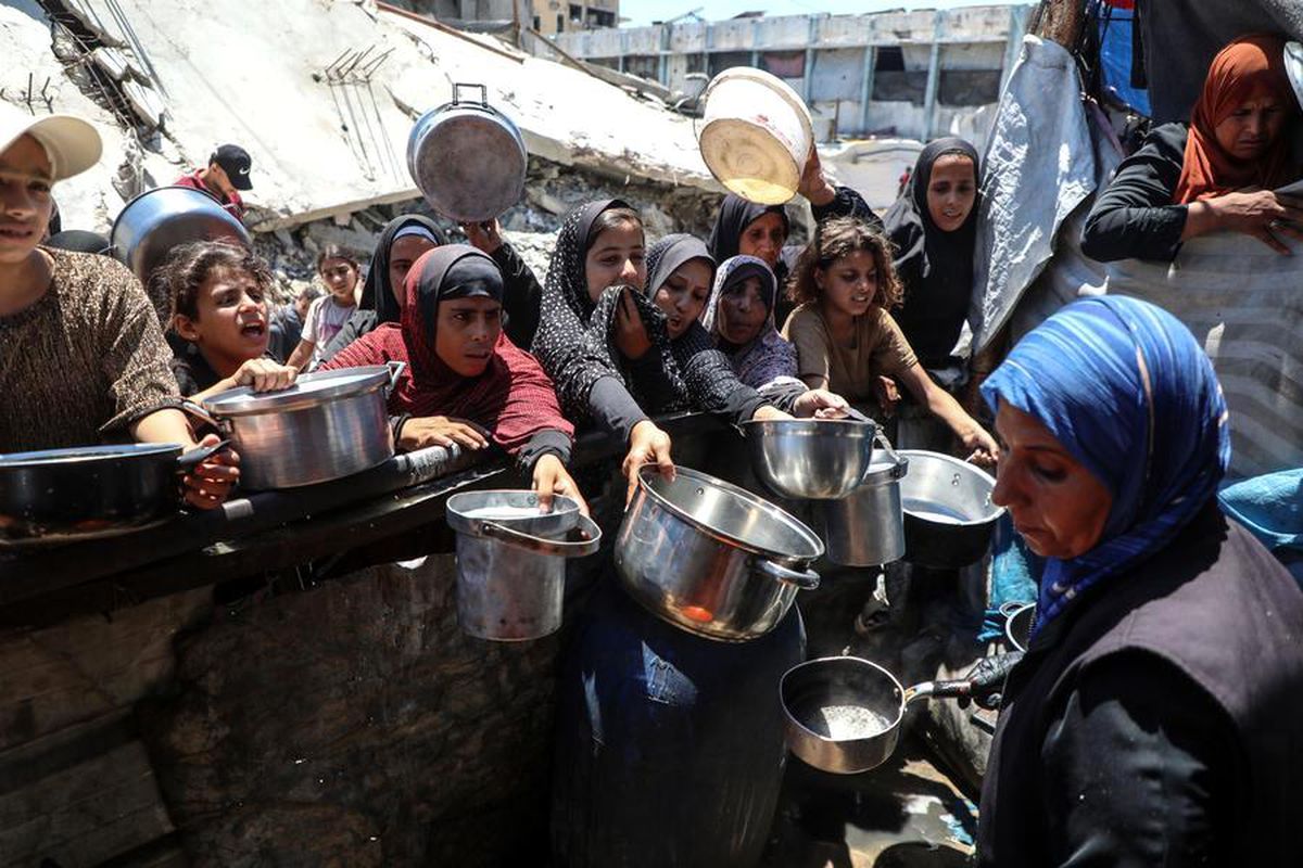 Albüm: Gazze'deki Cibaliye Mülteci Kampı'nda Filistinlilere Gıda Yardımı