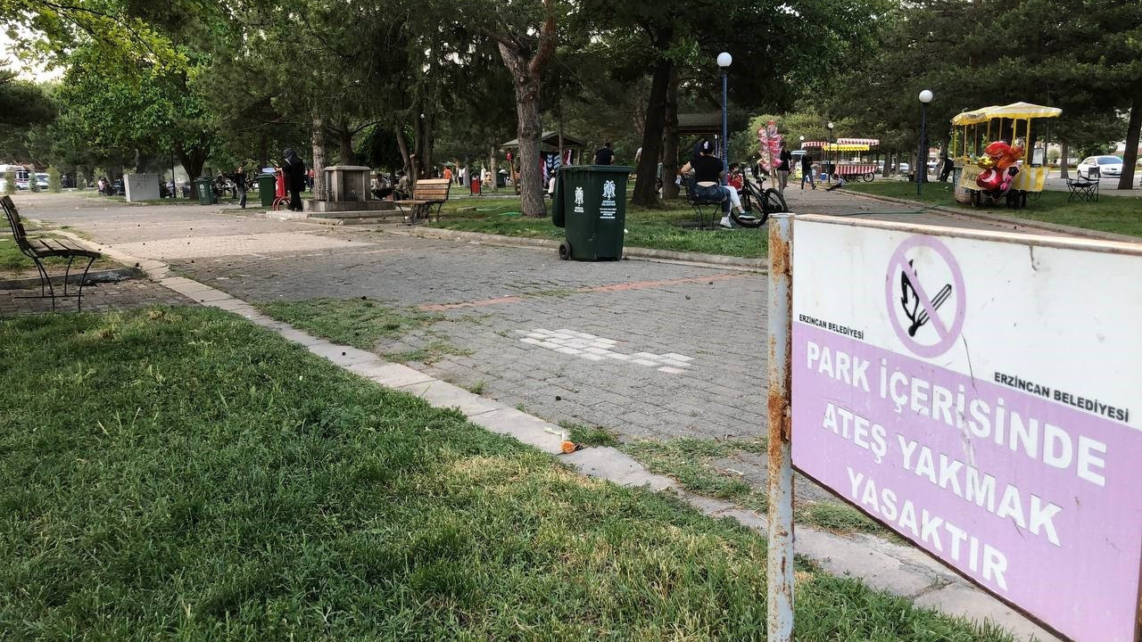 Erzincan Atatürk Parkı'nda mangal dumanı tepkisi