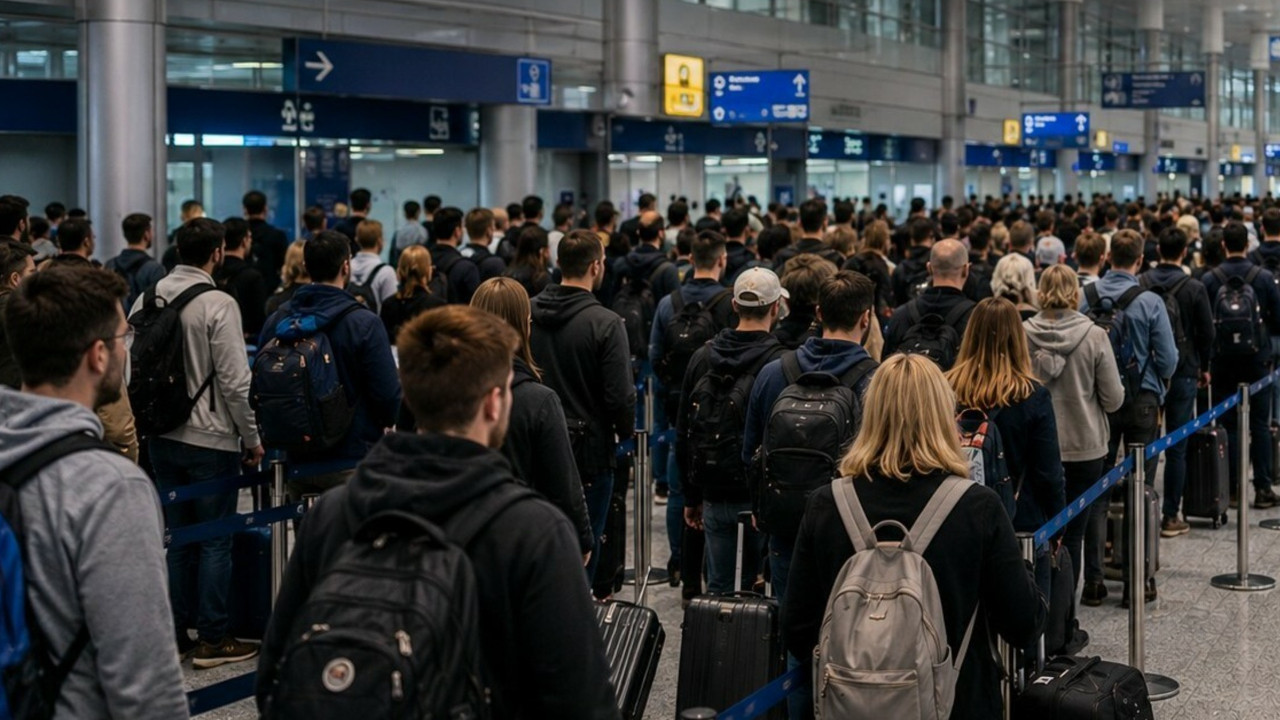 Almanya havalimanlarında sınır kontrolü kuyruklarına tepki