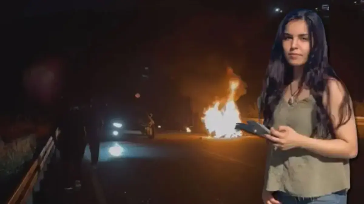 Otomobille kafa kafaya çarpışan motosiklet alev topuna döndü! Kadın sürücü hayatını kaybetti