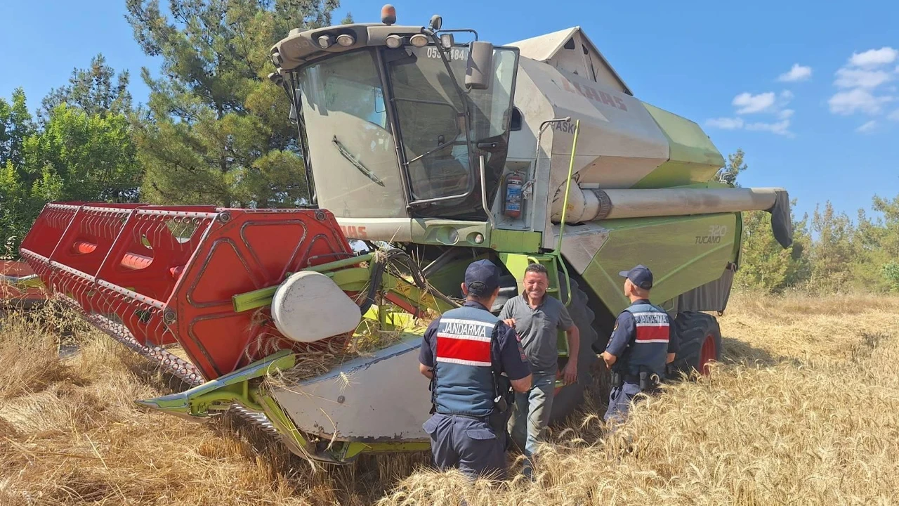 Bilecik'te jandarma tarlalarda yangın riskine karşı sahada