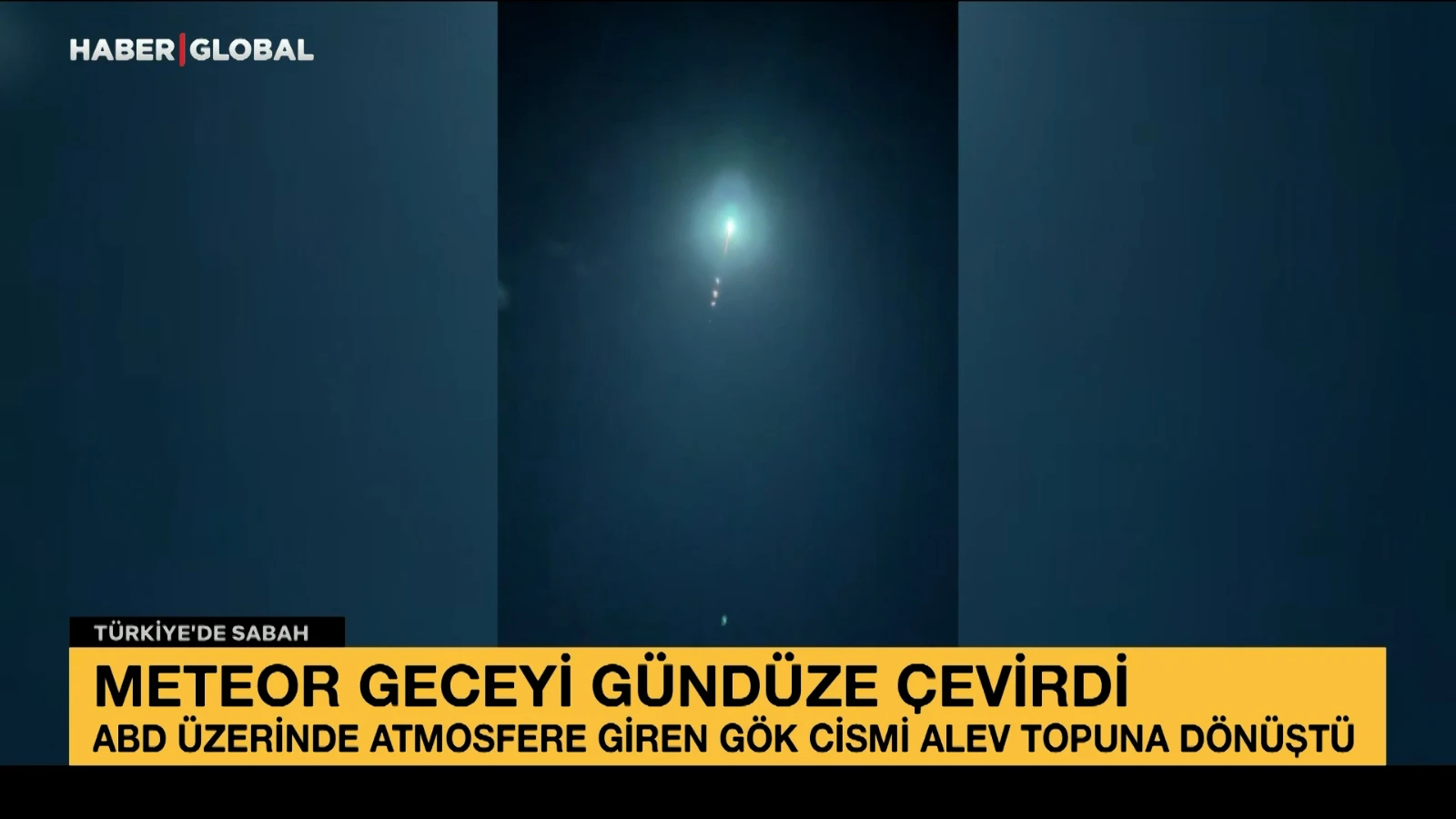 Meteor geceyi gündüze çevirdi