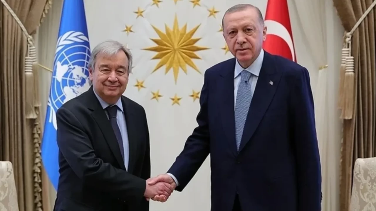 Cumhurbaşkanı Erdoğan ile BM Genel Sekreteri Guterres arasında kritik görüşme