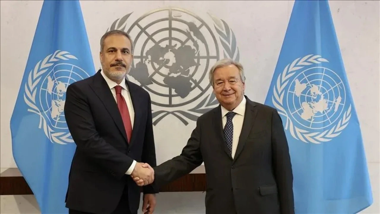 Bakan Hakan Fidan, BM Genel Sekreteri Guterres ile görüştü