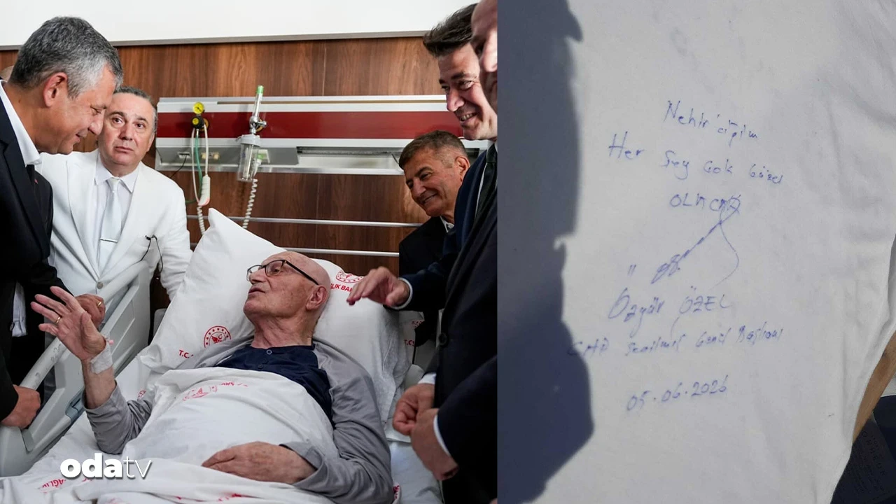 Özel'den İmamoğlu ailesine hasta ziyareti: 'Tişört' sürprizi