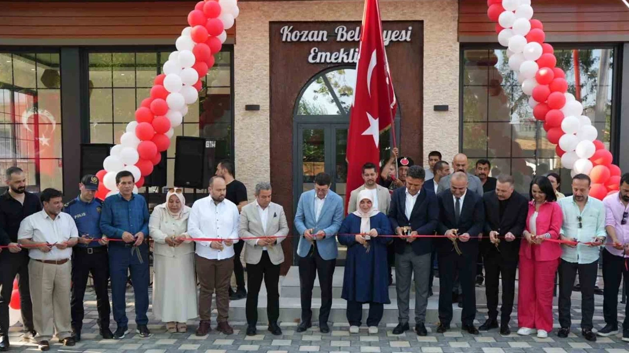 Kozan’da emeklilere özel sosyal tesis açıldı