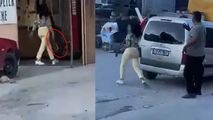 Sevgilisine sinirlendi, eline geçirdiği çekiçle dehşet saçtı