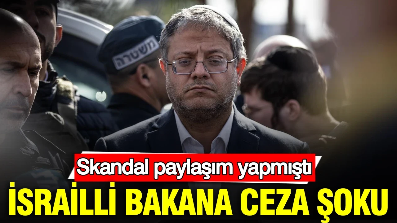 İsrailli bakana ceza şoku: Skandal paylaşım yapmıştı