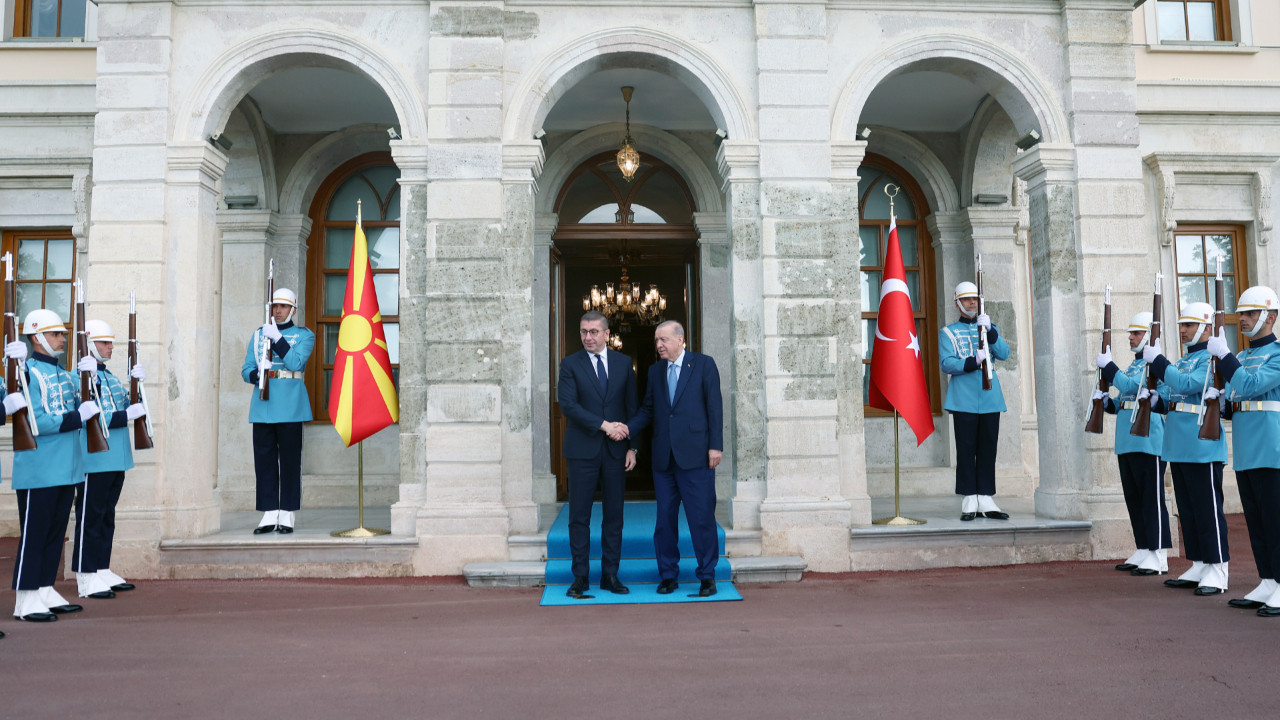 Cumhurbaşkanı Erdoğan, Kuzey Makedonya Başbakanı Mickoski ile görüştü
