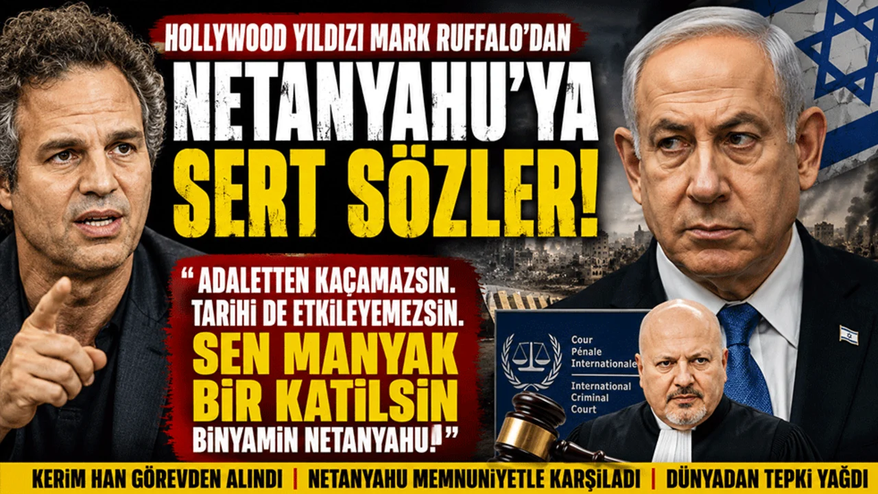Hollywood yıldızı Mark Ruffalo'dan Netanyahu'ya sert sözler: "Sen manyak bir katilsin"
