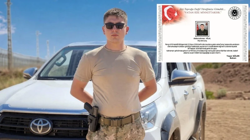 Pençe-Kilit Harekatı bölgesindeki araç kazasında yaralanan askerimiz şehit oldu