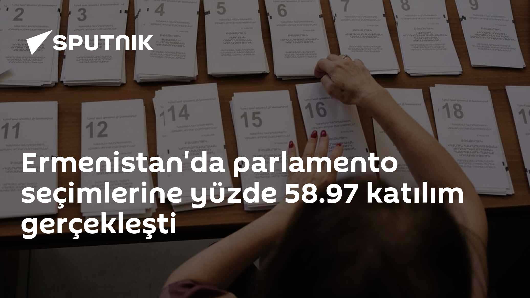 Ermenistan'da parlamento seçimlerine yüzde 58.97 katılım gerçekleşti