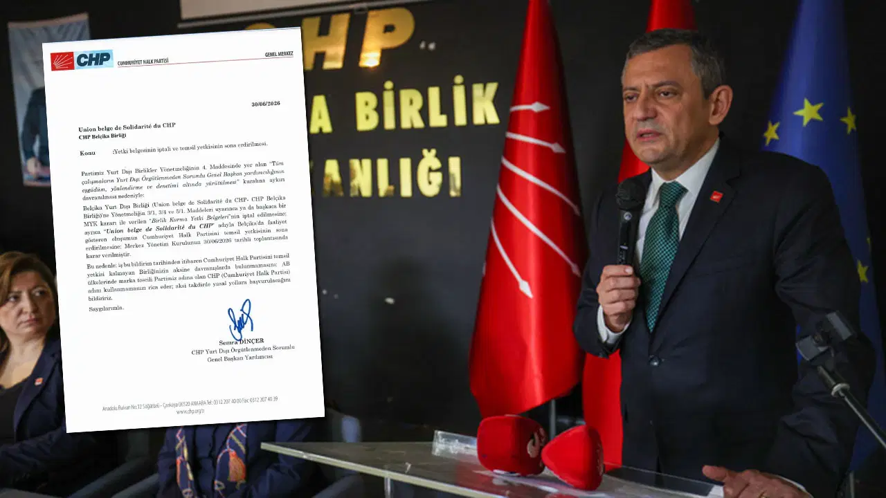 Mutlak butlan yönetimi CHP Belçika Birliği'ne ait yetki belgesini iptal etti