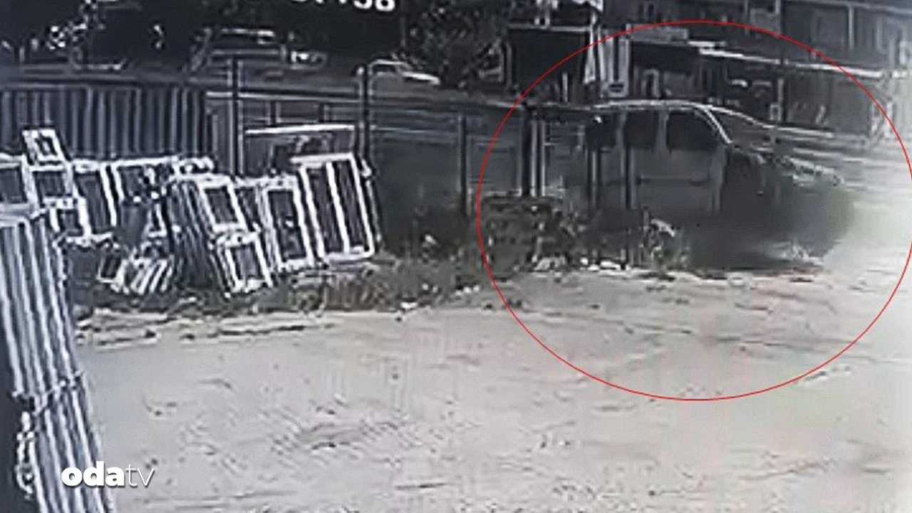 Yoldan çıkan araç iş yerine daldı