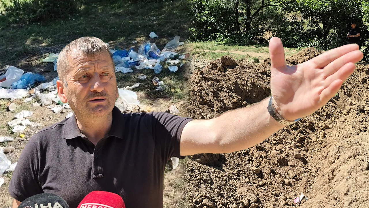 Burası İstanbul! Piknikçilerin yaptıklarına dayanamayan muhtar, hendek kazdırdı